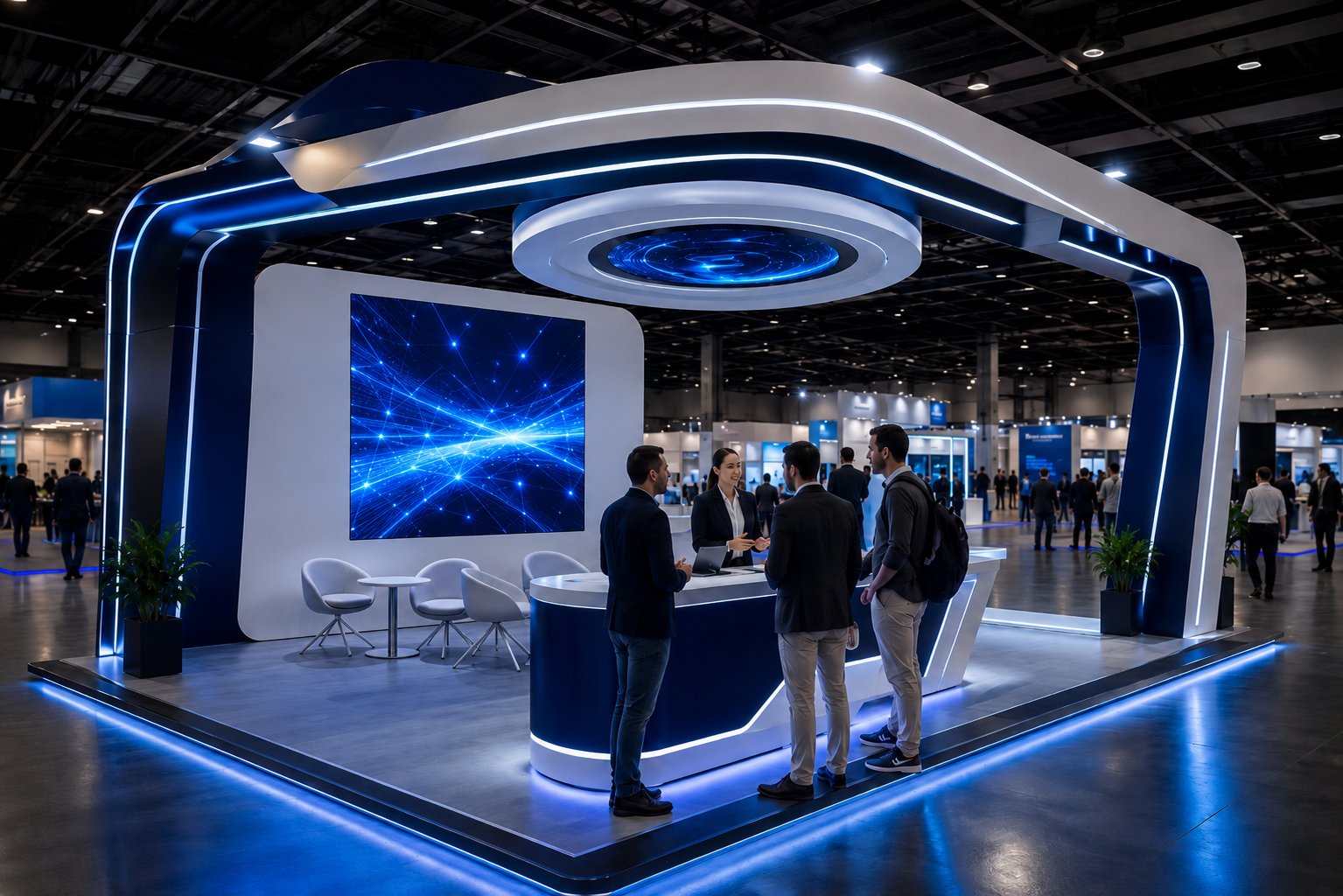 10x10 LED Exhibit for Beauty & Cosmetics